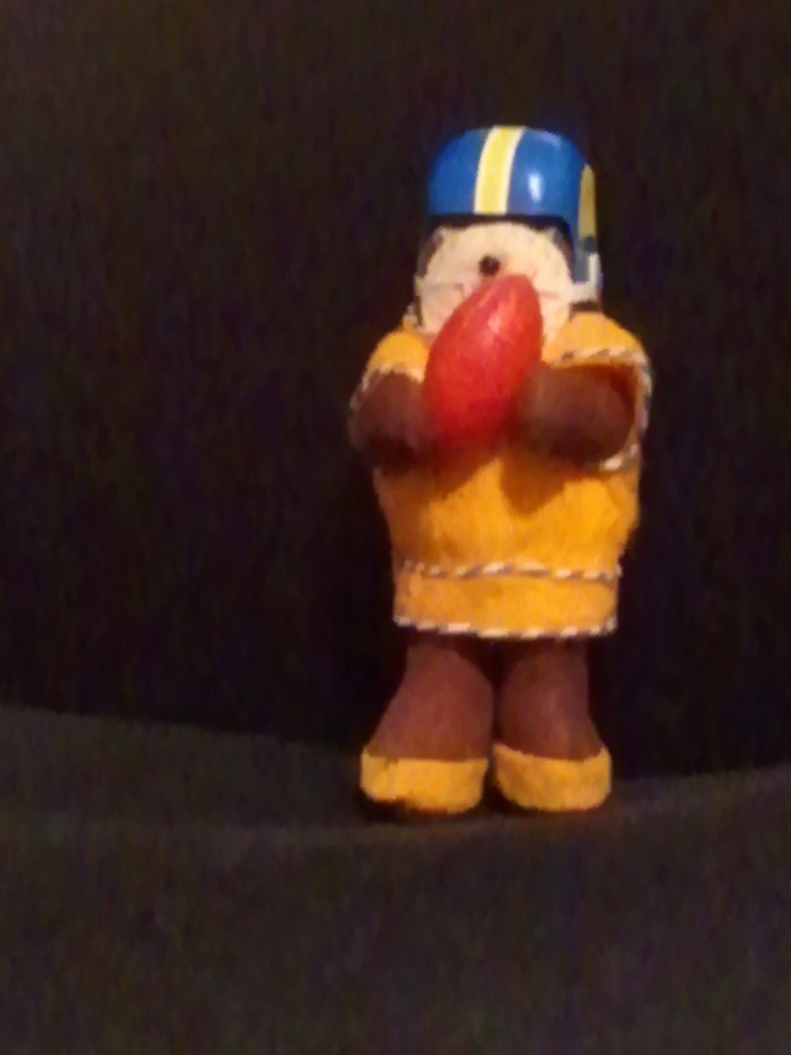 5" Blue, Yellow, White Football Bear F - Unique