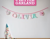 Customized Handmade Fabric Garlands - 6 Letter Name Il_170x135