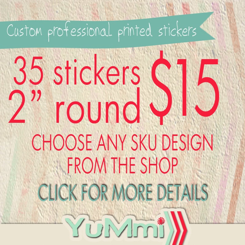 35 Custom christmas tag label stickers personalized printed 2" round sticker - green gold white red yellow