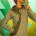 better than your boyfriend's cardigan jacket--asymmetrical buttoned sweater with pocket and adjustable collar.
