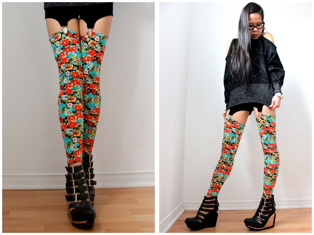 Floral Stockings - XS, S, M, L
