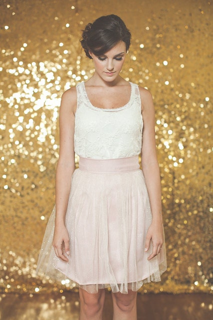 Sparkle Tulle Skirt  & Lace top- The Ava Skirt - Made to Order - ktjean