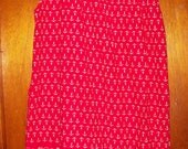 SALE Vintage Womens Nautical Anchor Smock Dress
