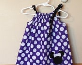 Minnie Mouse Inspired Pillowcase Dress Size 12m to 4