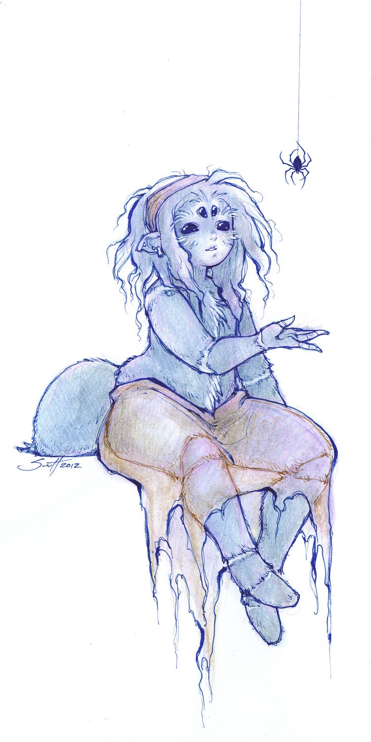 Spider Girl Matted Original