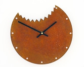 Shark Bite Wall Clock (Rusted)