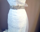 Crystal Bridal Sash GAYLE  Rhinestone Encrusted Wedding Belt