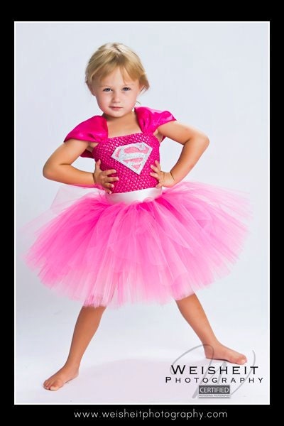 SMALLVILLE SWEETHEART Supergirl Inspired Tutu Dress - Medium 2/3T