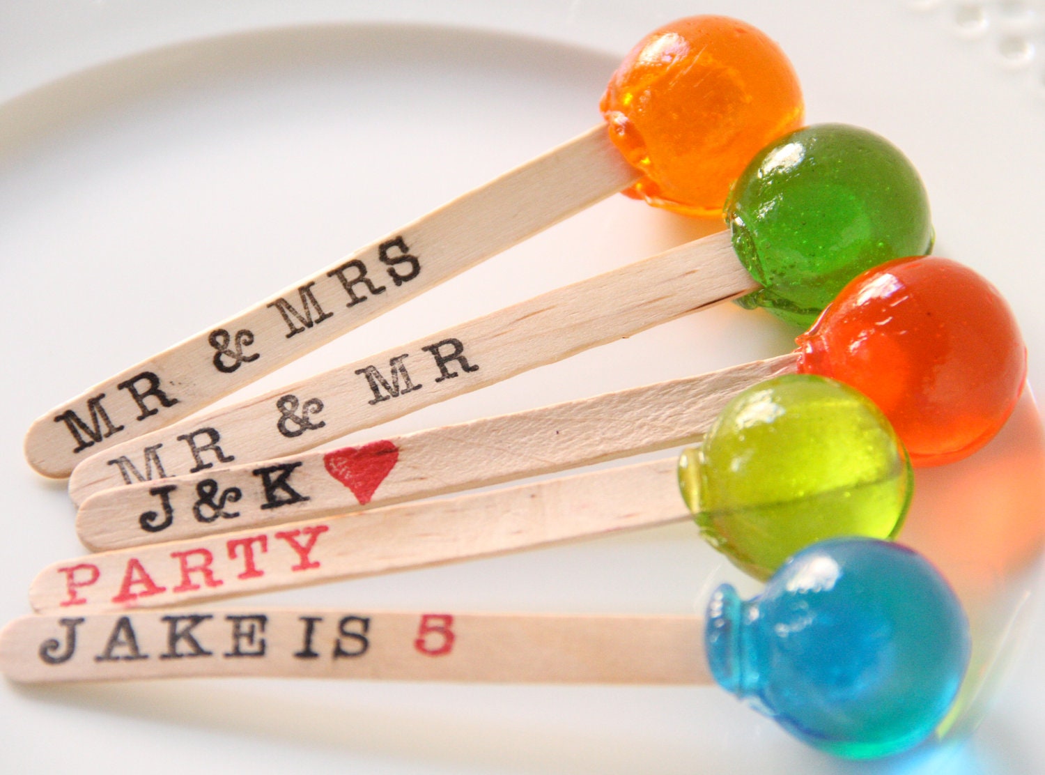 Message Lollipops 1/2 dozen