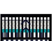 Custom Crib bedding - RESERVED for Sara - four of four