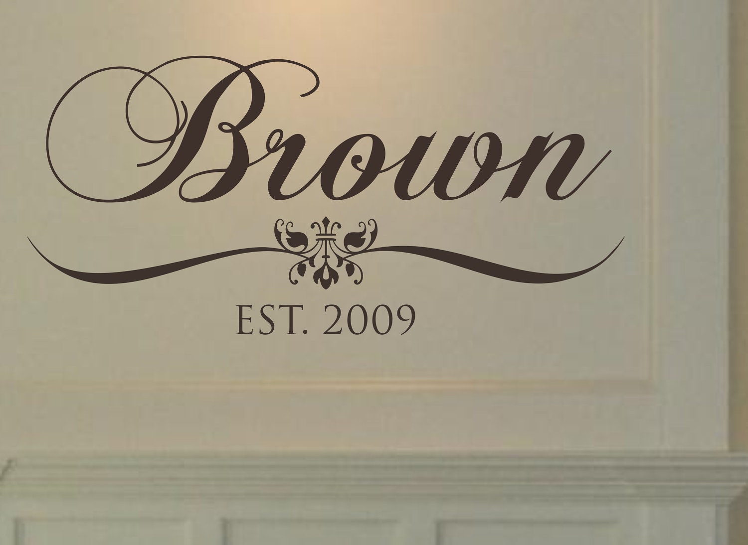 Family Last Name Vinyl Wall Decal Personalized Decor