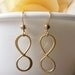 Infinity earring - Gold filled - Modern - Jewelry - Love- Bond - Eternity - Gift -