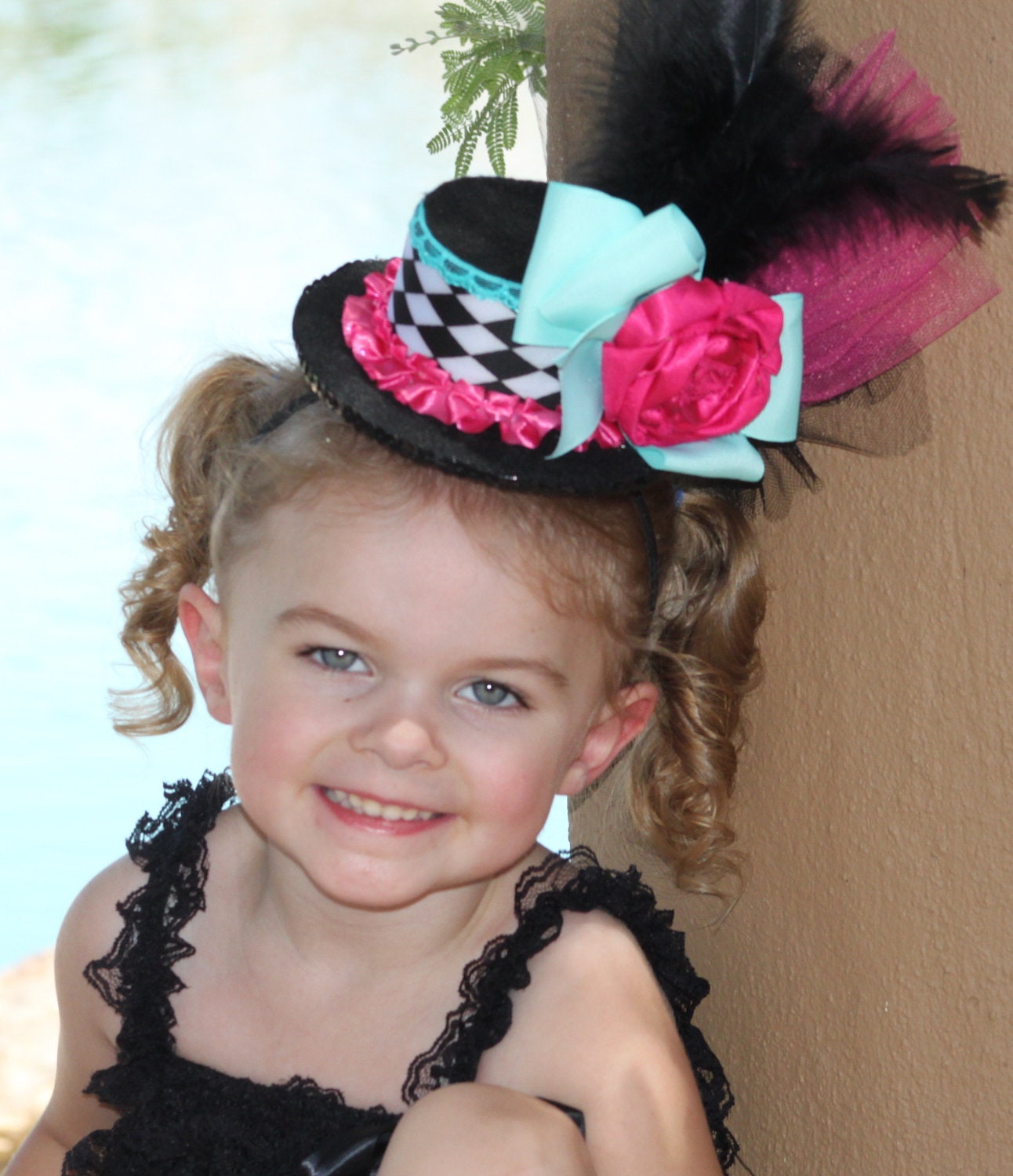 MINI Top Hat - KAMERYN - a Top hat - Girl Birthday, EASTER, Mad Hatter, Circus - Photo Prop - Candyland - Krown Kreations Il_170x135