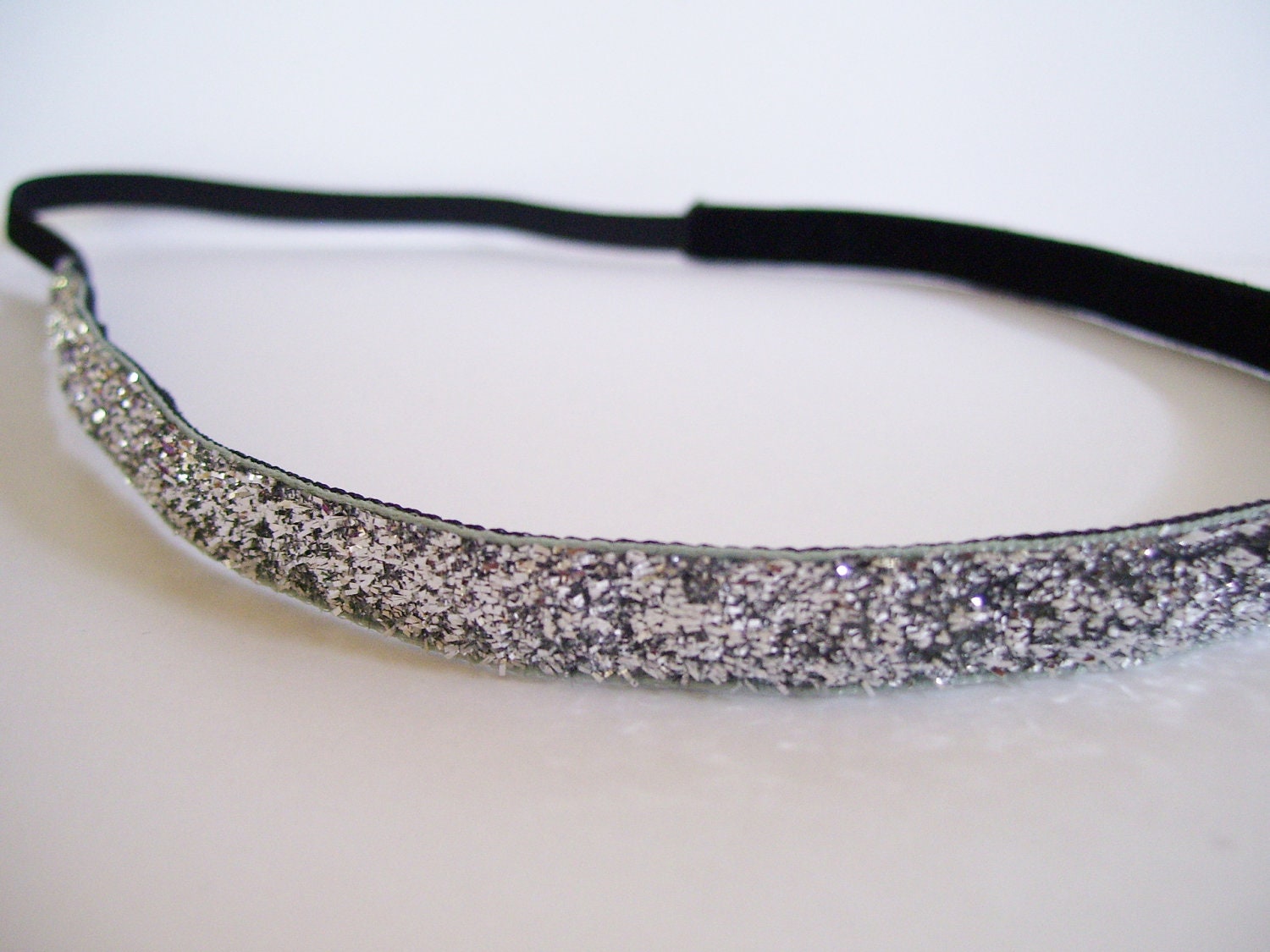 Skinny Sparkles No Slip Headband in Silver