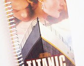TITANIC Notebook Journal upcycled spiral Vhs movie Leonardo DiCaprio