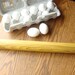Rare wood rolling pin - red bud - naturally yellow wood