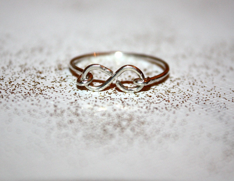 amare - sterling silver infinity ring by lilla stjarna - gifts under 50 - infinity symbol ring - stack stacking stackable layering ring