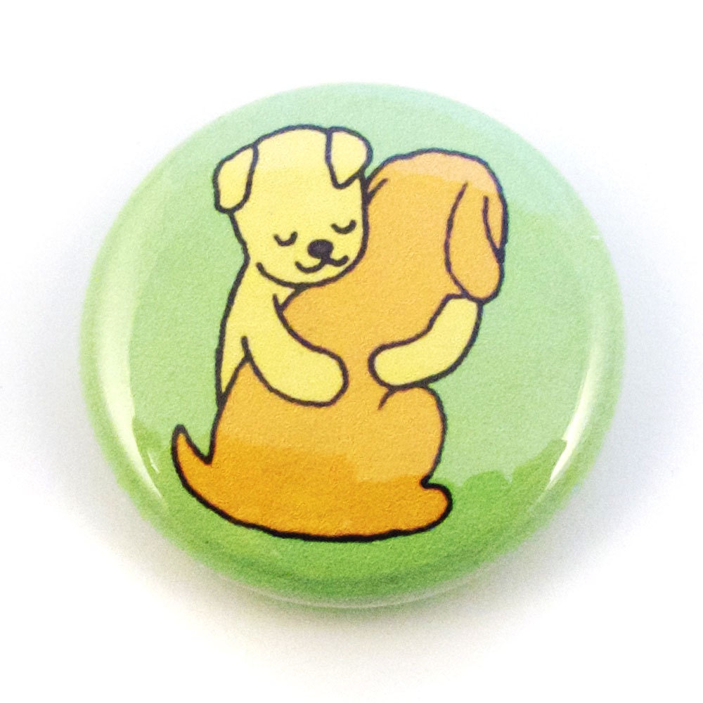 Doggie Hugs Button
