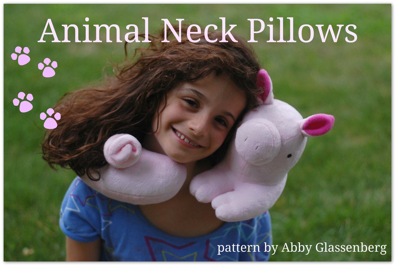 Animal Neck Pillows PDF Sewing Pattern - Easy to Sew Gift for a Tween or Teen
