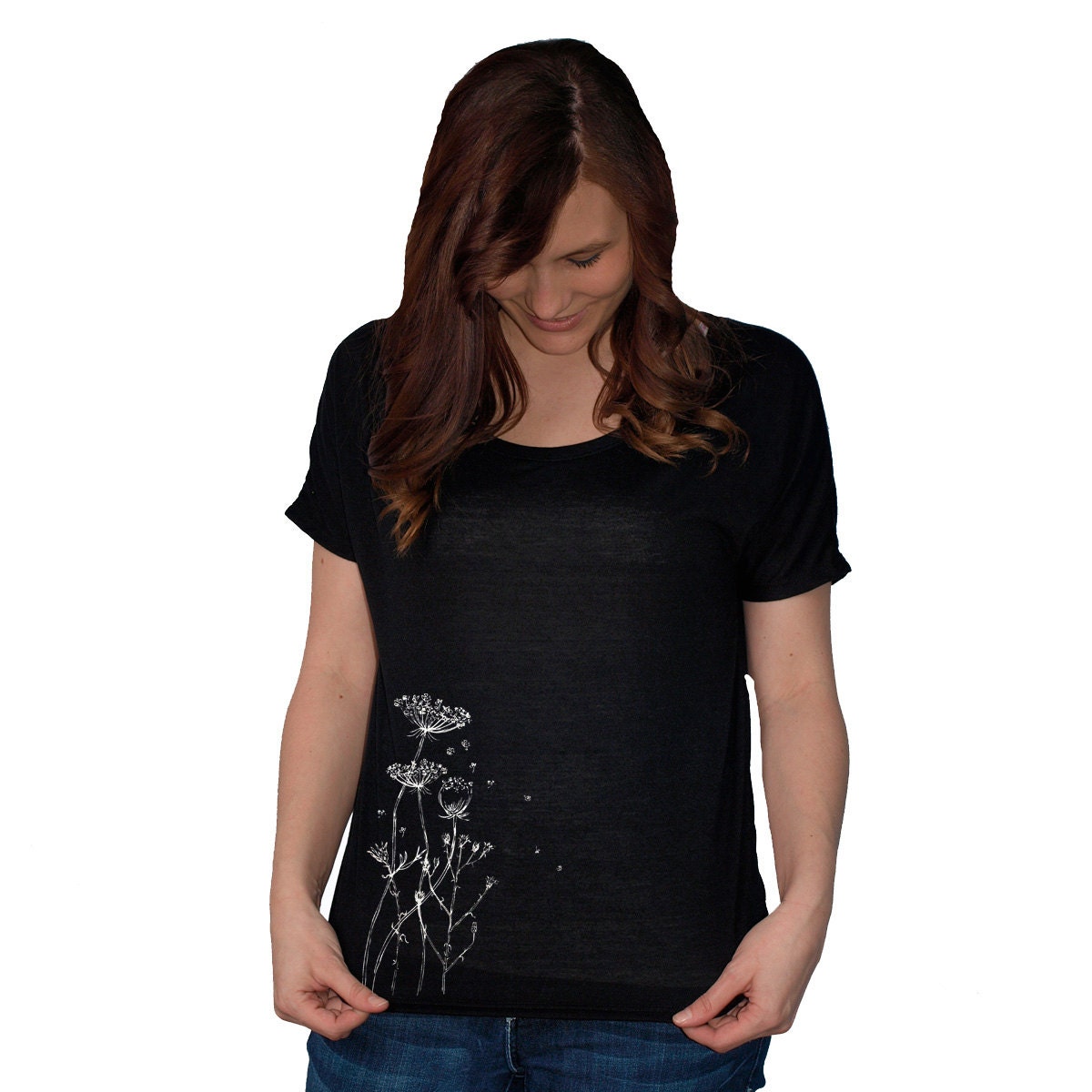Fall Flowers Bella Flowy Simple T-shirt