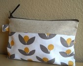 Tove in Dandelion (Yellow) - Square Zipper Pouch