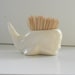 Whale Toothpick Holder in White