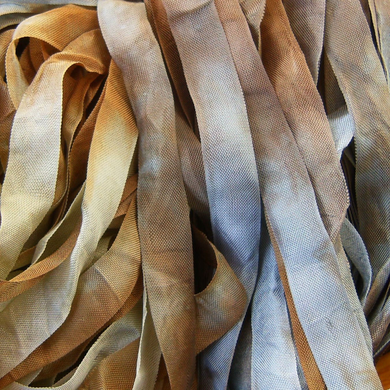 Hand Dyed Ribbon  COWBOY  Half Inch 5 yards