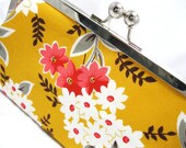 Coupon Organizer Purse Flea Market Fancy Gold Floral
