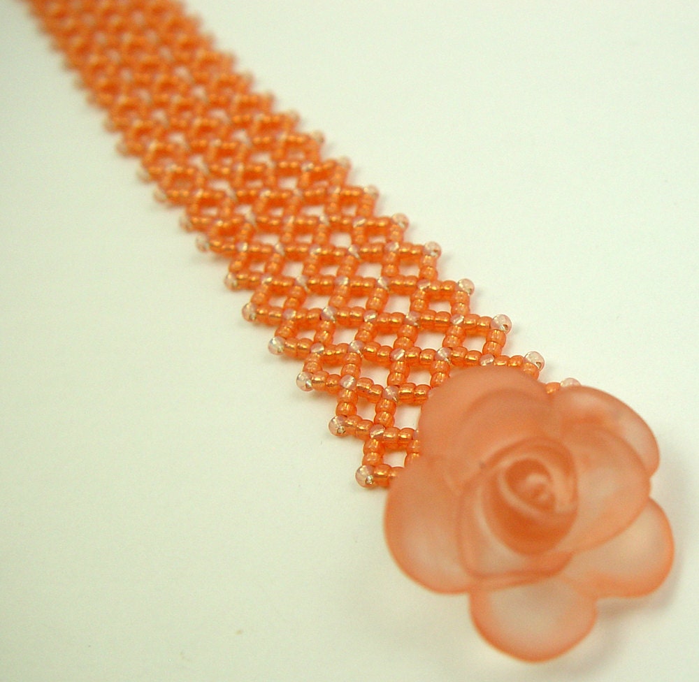 Apricot Rose Cuff