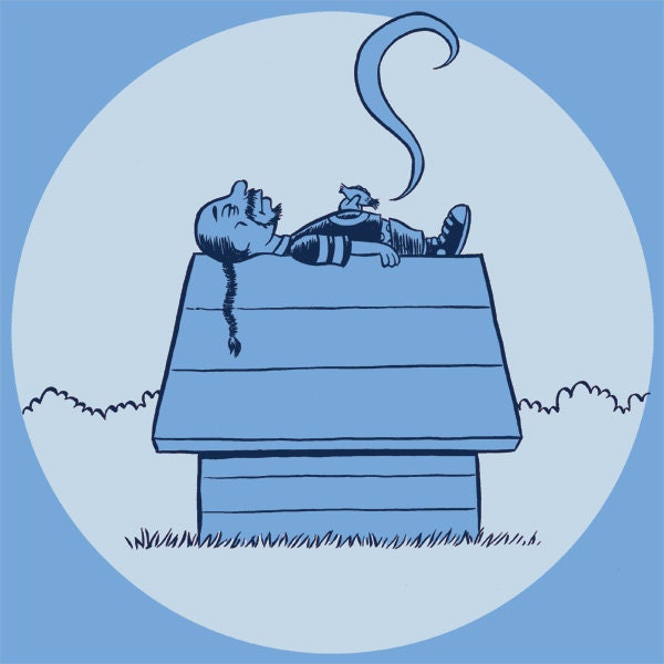Snoop Dogg Snoopy blue retro rinter tee, size X-Large