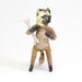 Vintage Inspired Spun Cotton Bull Dog Figure