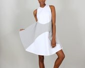 Winged Dress - striped - size small - in stock