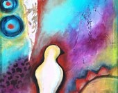 Looking For You I - Original Mixed Media