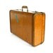 Vintage Clay Orange Brown Mid-Century Suitcase