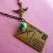 Victorian Postcard Air Mail Love Bird Necklace