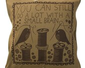 You Can Still Do A Lot With A Small Brain Cushion Cover (Brown/Brown)