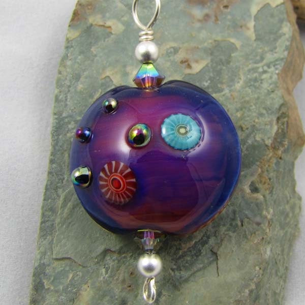 Neptune Caldera Glass Pendant