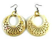Organic Horn Earrings 1 Pair Handmade