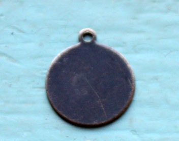 hand embossed brass tag for your monogram (Custom design your own charm necklace)