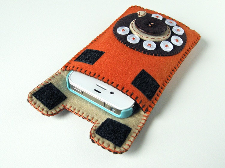 Dial Phone iPhone case No.70 (chocolate orange)
