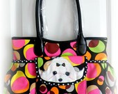 Custom Maltese Hand Painted Handbag