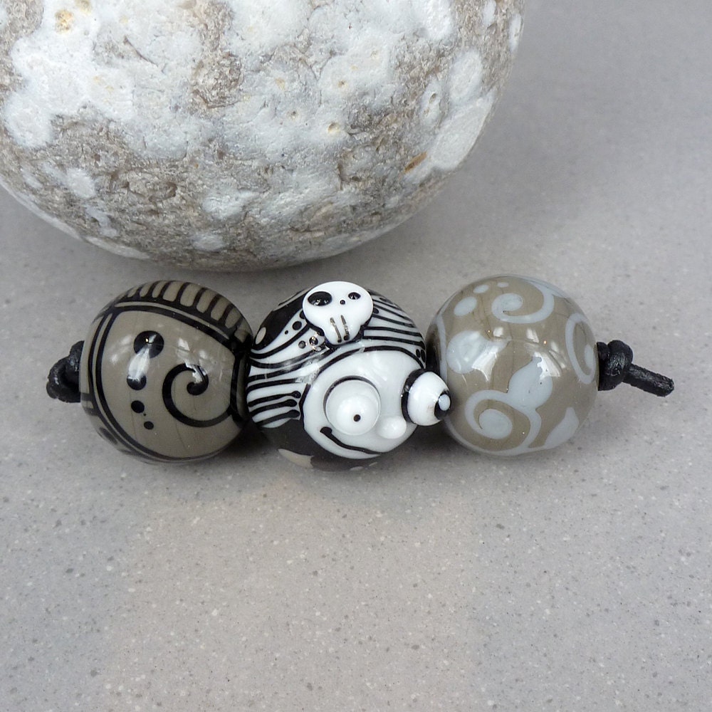 Black & White Trio - Bead set