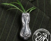 Victorian Bouquet Pin -- A Wearable Flower Vase Made From Recycled Hollow Knife Handles -- Eco Friendly Creations From Doctorgus