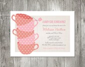 Tea Cups Shower Invitation