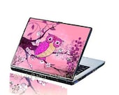 Owl Pink Bird Laptop Decal Skin