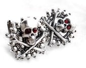 Skull Men Cufflinks Skull Jewelry Mens Gothic Jewelry Cuff links