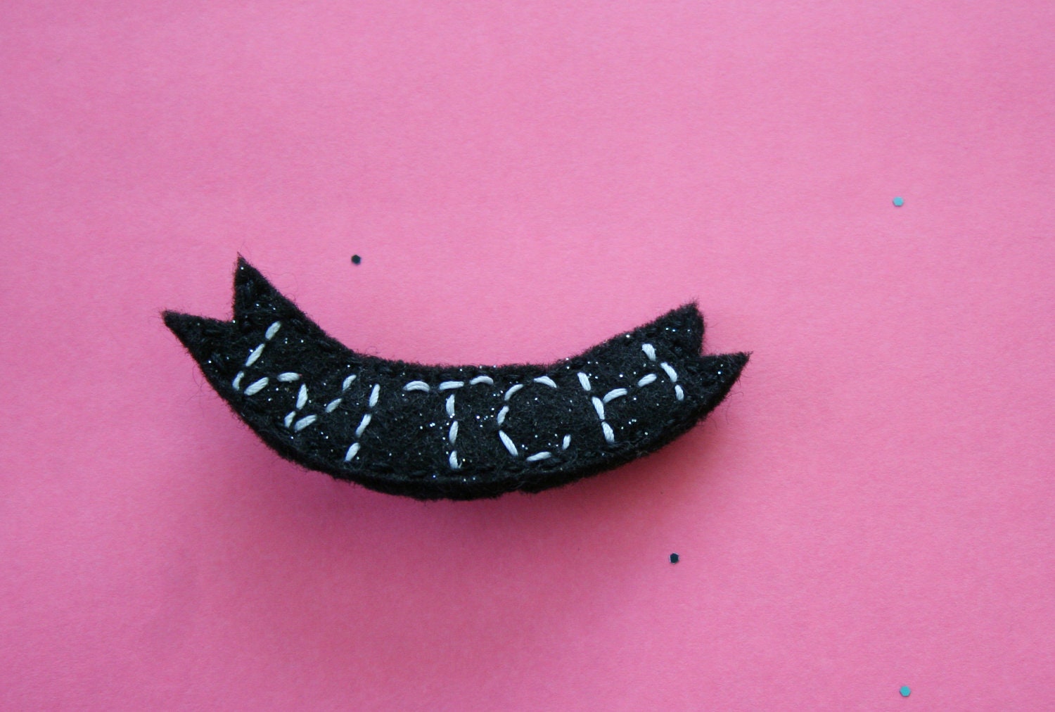 SALE Glitter Witch Brooch