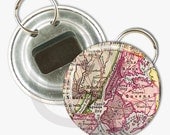 Buy 2 Get 1 Free Wedding Party Groomsmen Best Man Father of Bride Gifts for Him Custom Maps 2 1/4 inch Bottle Opener