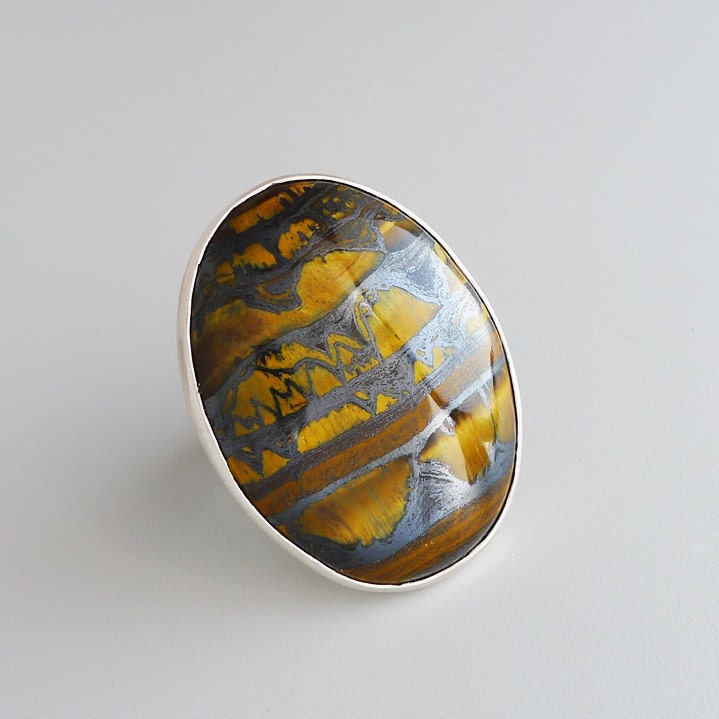 SALE- Striped Agate Ring