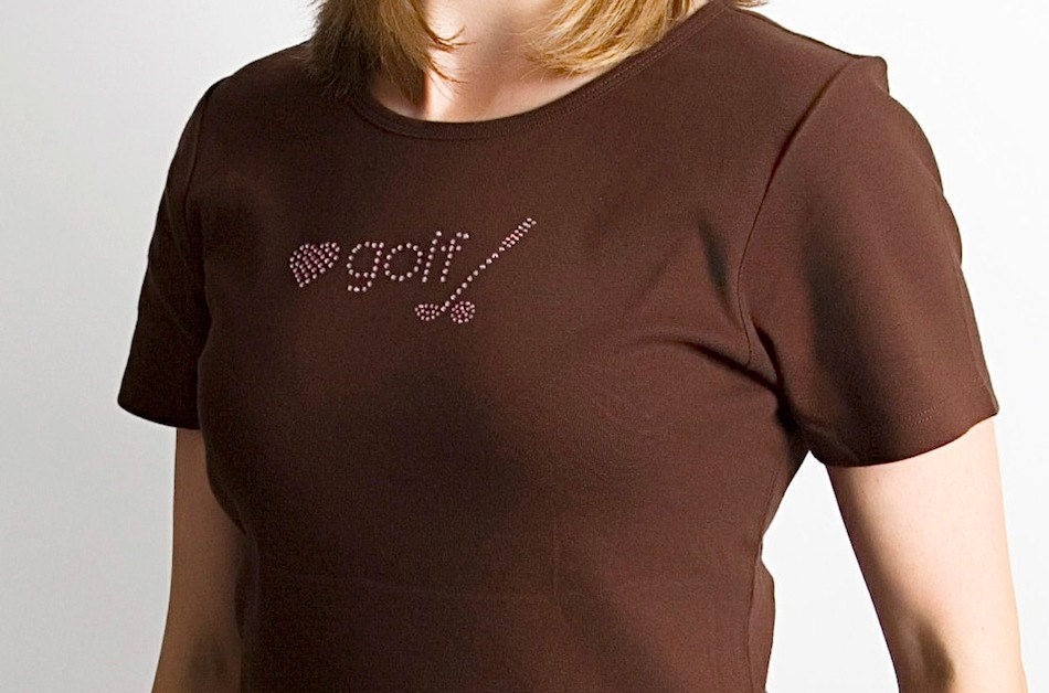 Love Golf-Crystal T-Shirt